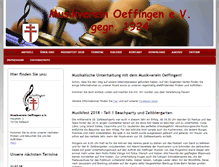 Tablet Screenshot of musikverein-oeffingen.de